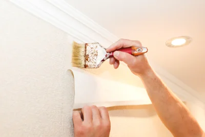 Pose de papier peint à Dyé — revêtements muraux et toiles de verre